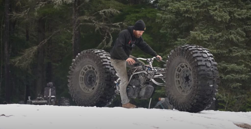 hydraulic steer monster chopper