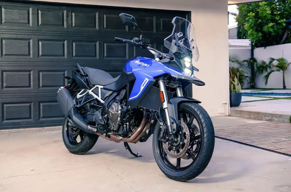 suzuki v strom 800 se arret