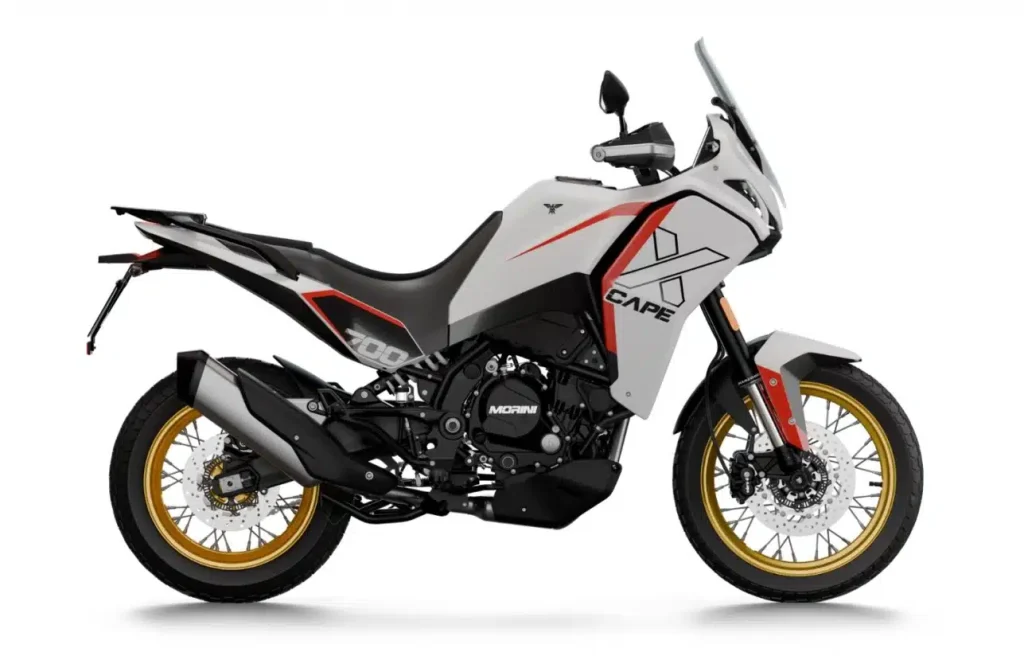 version exclusive en or de la moto morini x cape 700