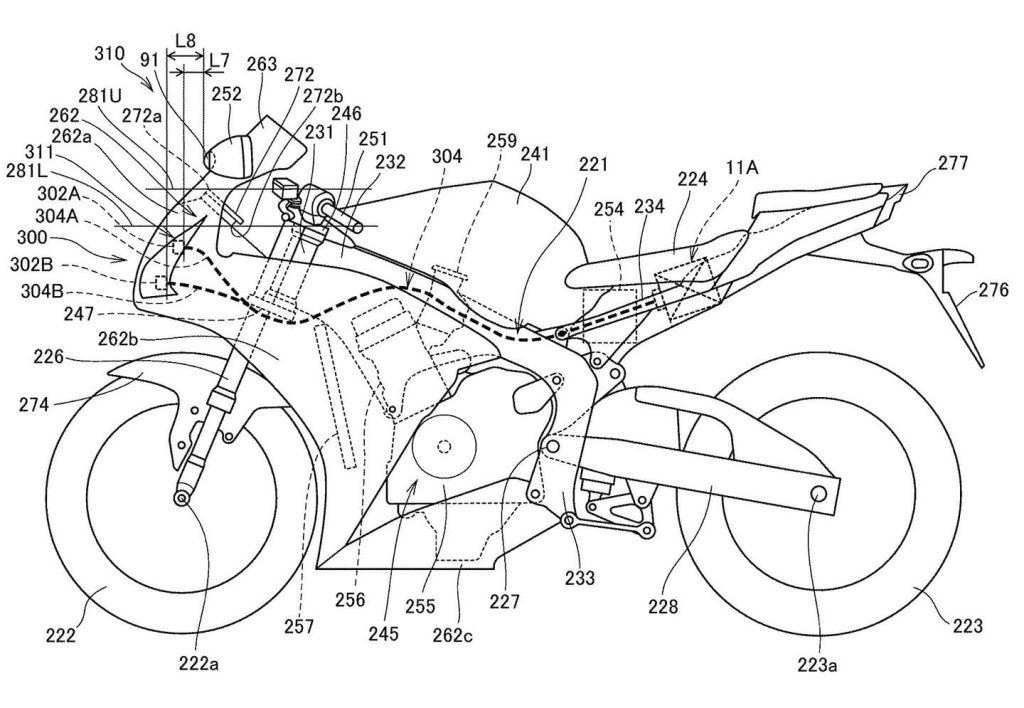feux laser moto honda