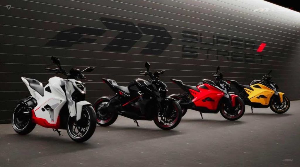moto électrique ultraviolette f77 superstreet